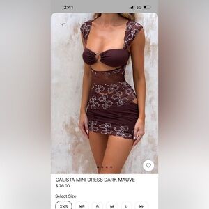 Outcast Calista mini dress size small